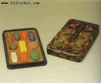 仿乾隆御题西湖十景髹彩墨