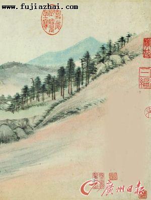 董其昌 仿黄公望富春大岭图（局部）