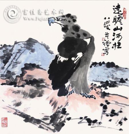《远瞻山河壮》1981年 70.5×68.6cm