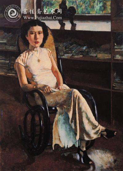 徐悲鸿珍妮小姐画像油画98cm×136cm1939年作嘉德供图