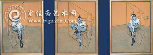 培根《卢西安·佛洛伊德三联作》