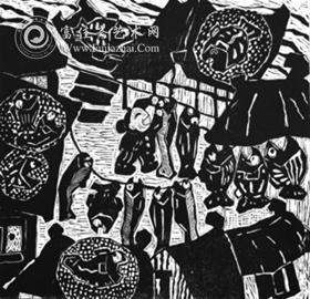 谢甫涓作品《哈哈·大鱼》