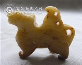 作者所藏骆驼摆件两侧面视图