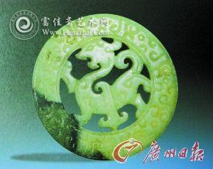 上海博物馆收藏的仿战国龙纹环(清末民初伪古玉)