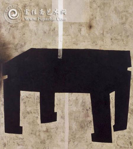 王怀庆-《木与青铜之间》2000年 布面油画 145×130cm 王怀庆-《木与青铜之间》2000年 布面油画 145×130cm