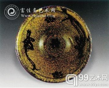 南宋吉州窑剪纸贴花碗